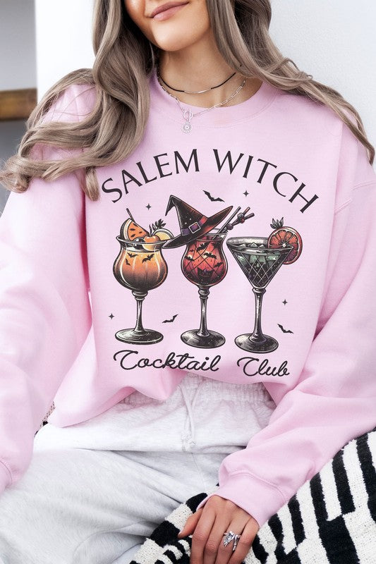 Salem Witch Cocktail Club Halloween Sweatshirt