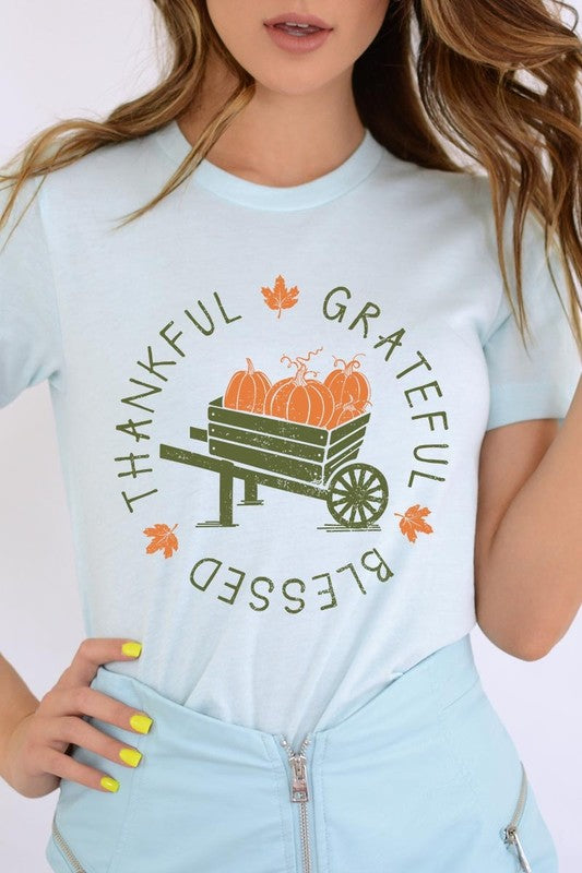 Thankful Grateful Blessed Graphic Tee