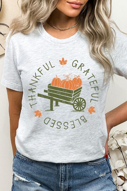 Thankful Grateful Blessed Graphic Tee