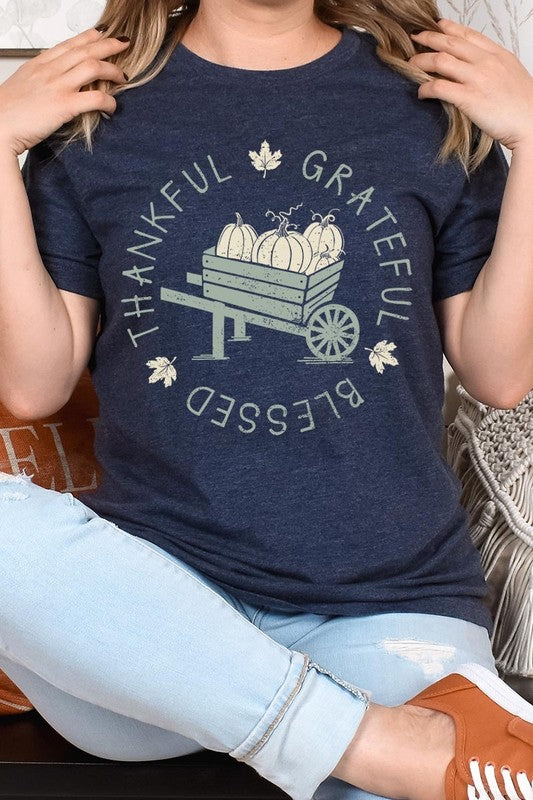 Thankful Grateful Blessed Graphic Tee