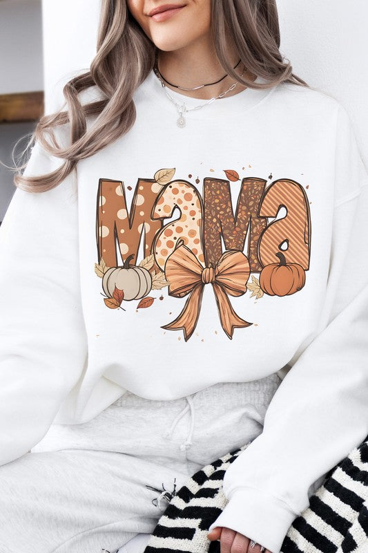 Fall Mama Autumn Coquette Pumpkin Vibes Sweatshirt