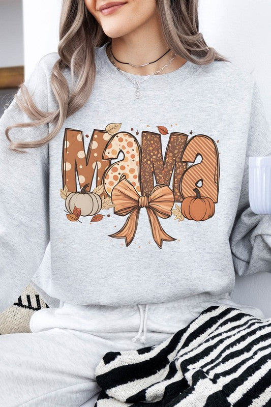 Fall Mama Autumn Coquette Pumpkin Vibes Sweatshirt