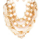 Mix Pearls Layer Statement Necklace Set