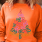 Coquette Bow Christmas Tree Fleece Sweatshirts