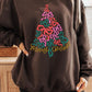 Coquette Bow Christmas Tree Fleece Sweatshirts