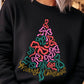 Coquette Bow Christmas Tree Fleece Sweatshirts