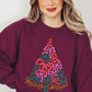 Coquette Bow Christmas Tree Fleece Sweatshirts