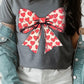 Heart Coquette Bow Valentine's Graphic Tee