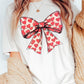 Heart Coquette Bow Valentine's Graphic Tee