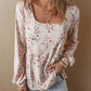 Women's Casual Floral Print Long Sleeve Blouses