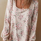 Women's Casual Floral Print Long Sleeve Blouses