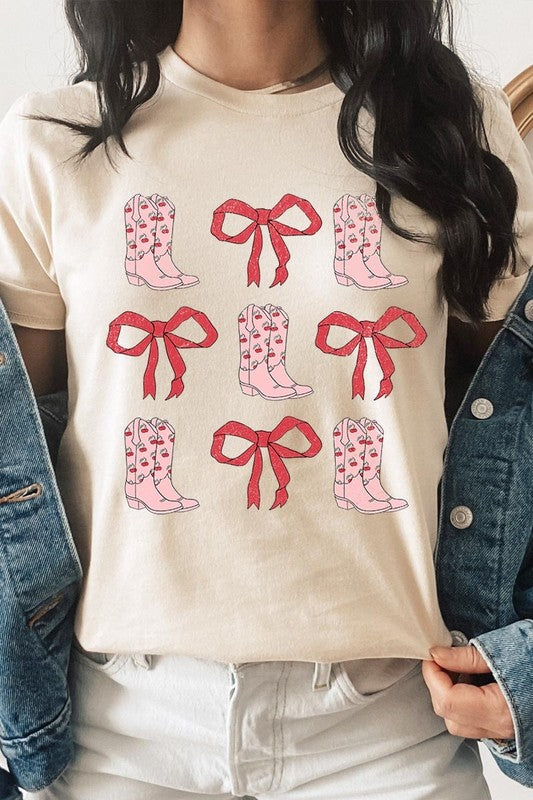 Croquette Cowgirl Valentine Graphic Tee