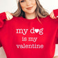 My Dog Is My Valentine Graphic Sweatshirt