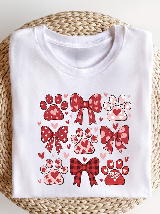 Valentine Dog Coquette Graphic Tee