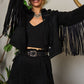 Suede studded fringe jacket JJO5009