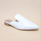 GEM-39 - POINTED TOE SLIP ON MULE FLATS