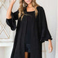 Glitter bell sleeve kimono style cardigan PLUS