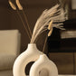 Modern Ceramic Vase Round Shape - 2 pcs/set