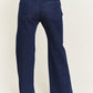 HIGH WAISTED BUTTON WIDE LEG JEANS JBJ1087P