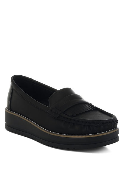 Croyda Fringed Nubuck Loafers