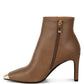 Minimalist Sleek Cap Toe Faux Leather Boots