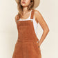 Corduroy Adjustable Shoulder Straps Overall PLUS