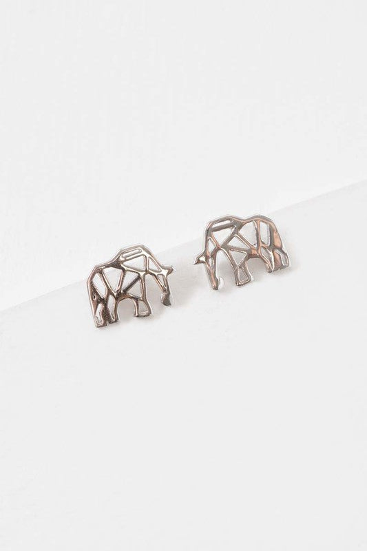 Elephant Earrings 18K Rose Gold & 24K Gold