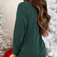 Evergreen Corded MERRY Graphic Long Sleeve Top and Shorts Set