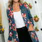 FLORAL LONG SLEEVE CARDIGAN