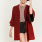 Glitter bell sleeve kimono style cardigan PLUS