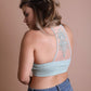 Plus Size Tattoo Mesh Racerback Bralette