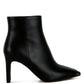 Minimalist Sleek Cap Toe Faux Leather Boots