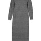 V-Neck Sweater Maxi Dress