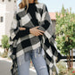 Buffalo Check Tassel Poncho