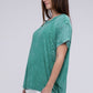 Ribbed Raglan Dolman Sleeve Boat-Neck Top