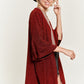 Glitter bell sleeve kimono style cardigan PLUS