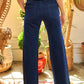 HIGH WAISTED BUTTON WIDE LEG JEANS JBJ1087