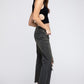 Distressed Vintage Washed Wide Leg Pants