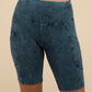 Mineral Wash Wide Waistband Pocket Leggings