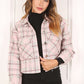 Plaid crop jacket