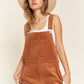 Corduroy Adjustable Shoulder Straps Overall PLUS