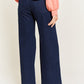 HIGH WAISTED BUTTON WIDE LEG JEANS JBJ1087P